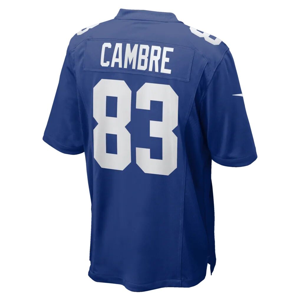 Dalen Cambre New York Giants Nike Team Game Jersey -  Royal