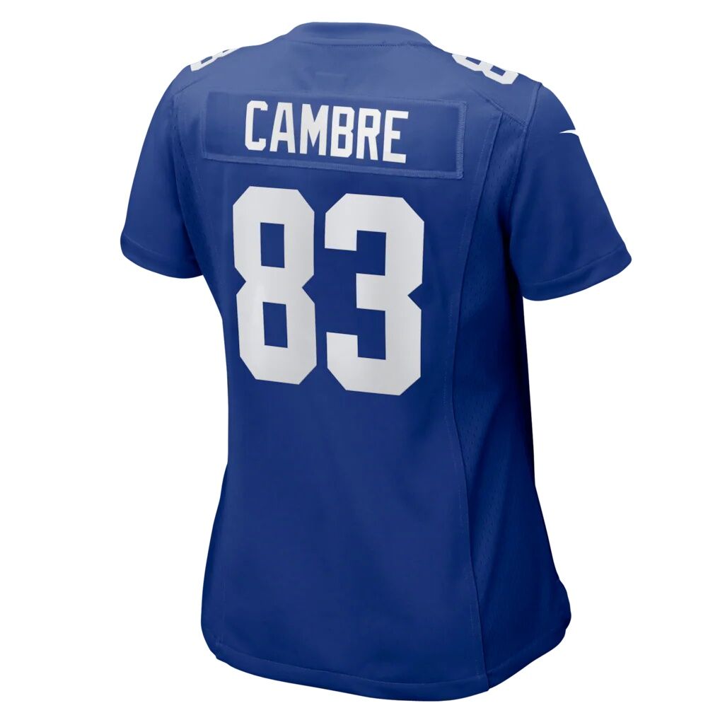 Dalen Cambre New York Giants Nike Women's Team Game Jersey -  Royal