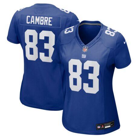 Dalen Cambre New York Giants Nike Women's Team Game Jersey - - Front View