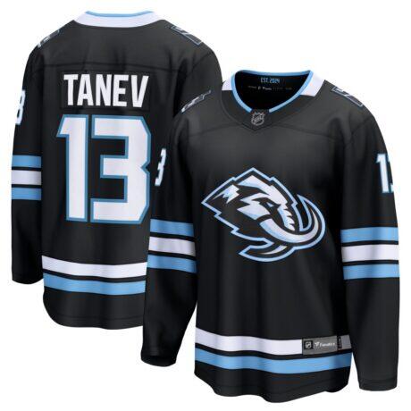 Brandon Tanev Utah Mammoth Fashion7 Home Breakaway Player Jersey - Black - Front View