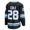 Ian Cole Utah Mammoth Fashion7 Home Breakaway Player Jersey - Black - Detail View