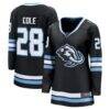 Ian Cole Utah Mammoth Fashion7 Women's Home Breakaway Player Jersey - Black - Front View
