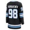 Mikhail Sergachev Utah Mammoth Fashion7 Women's Home Breakaway Player Jersey - Black - Detail View