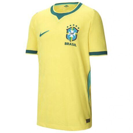 Brazil National Team Nike Youth 2026 Home Match Authentic Jersey - Yellow - Detail View