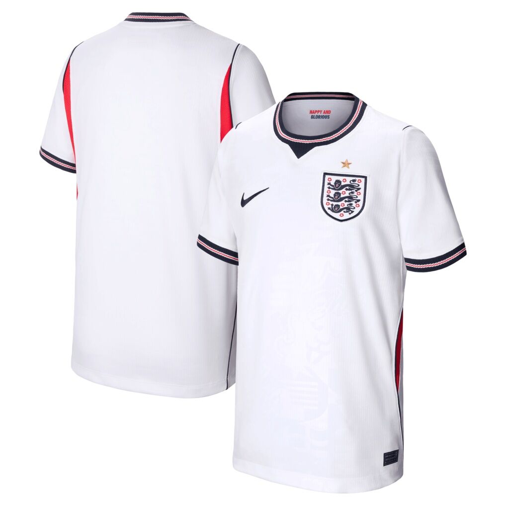 England National Team Nike Youth 2026 Home Stadium Replica Jersey