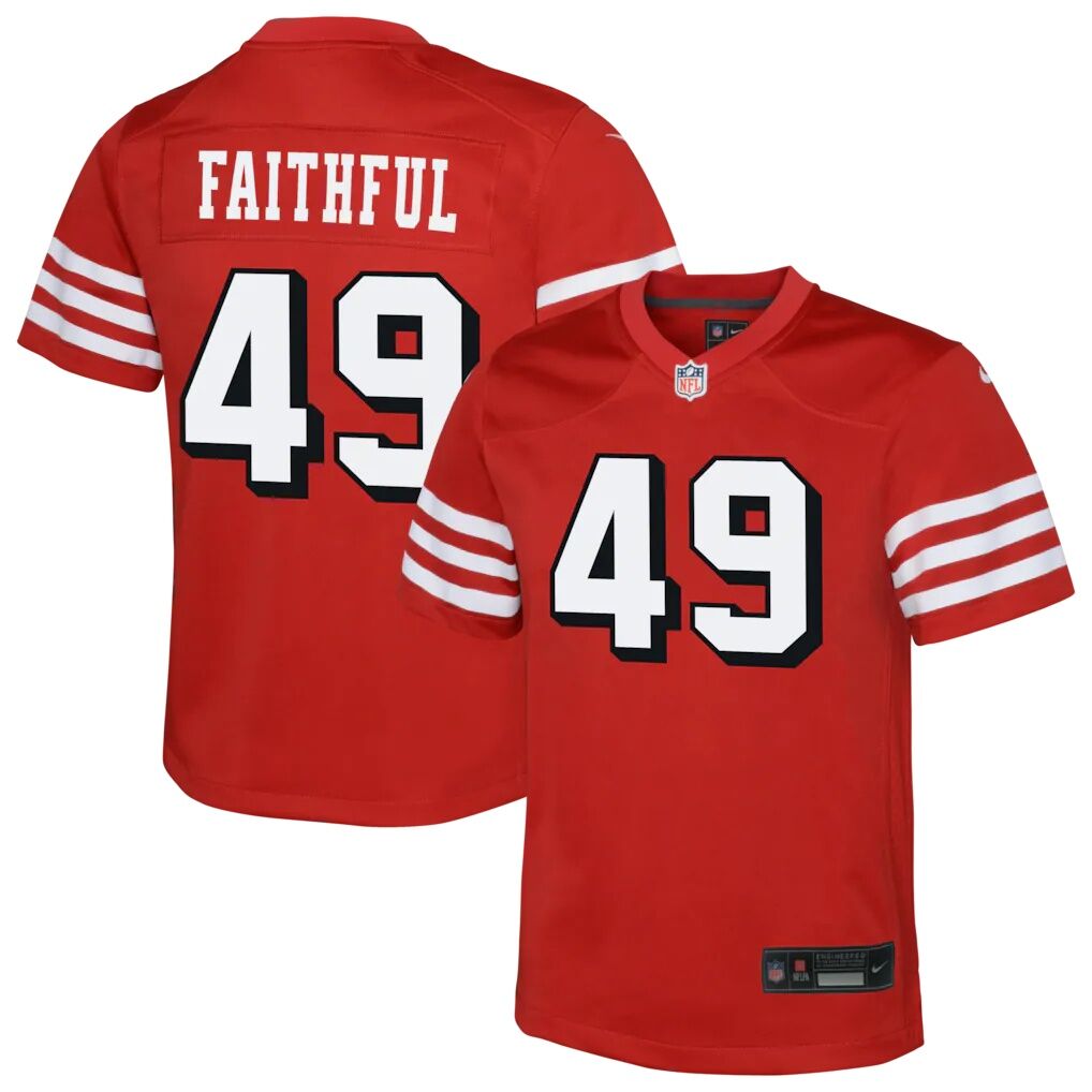 The Faithful San Francisco 49ers Nike Youth Alternate 2 Game Jersey - Scarlet