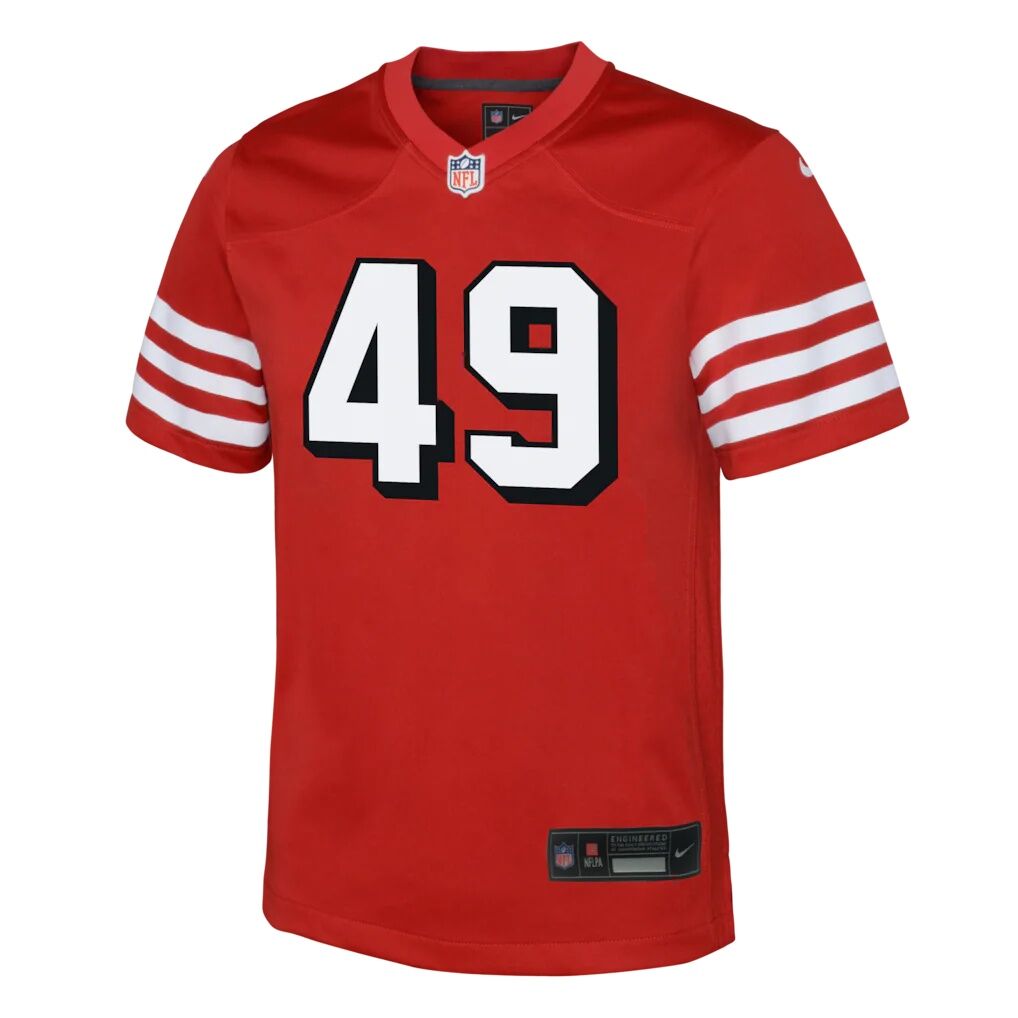 The Faithful San Francisco 49ers Nike Youth Alternate 2 Game Jersey - Scarlet