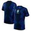 Brazil National Team Jordan Brand 2026 Away Match Authentic Jersey - Blue - Front View