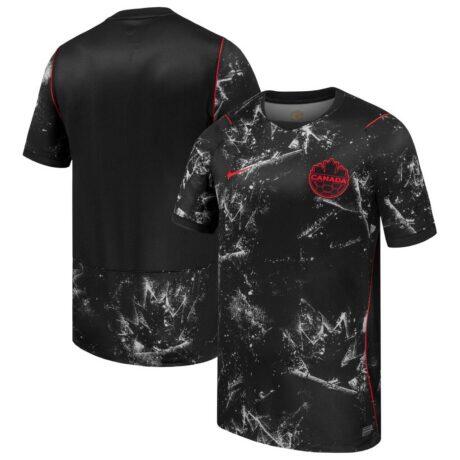 Canada Soccer Nike 2026 Away Stadium Replica Jersey - Black - Front View