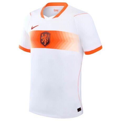 Netherlands National Team Nike 2026 Away Match Authentic Jersey - White - Detail View