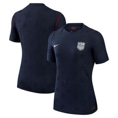 USMNT Nike Women's 2026 Away Match Authentic Jersey - Blue - Front View