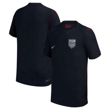 USMNT Nike Youth 2026 Away Match Authentic Jersey - Blue - Front View