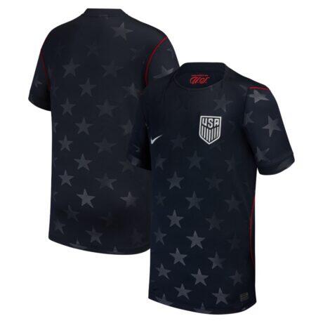 USMNT Nike Youth 2026 Away Stadium Replica Jersey - Blue - Front View