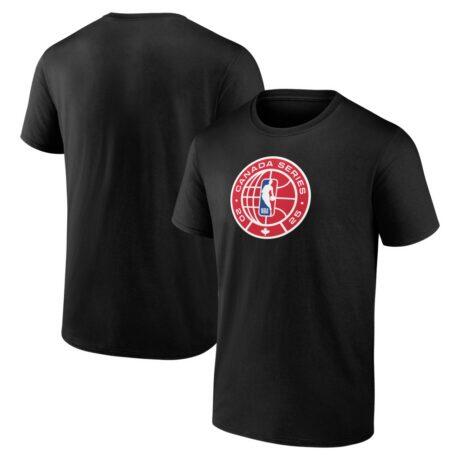 NBA Canada T-Shirt - Black - Front View