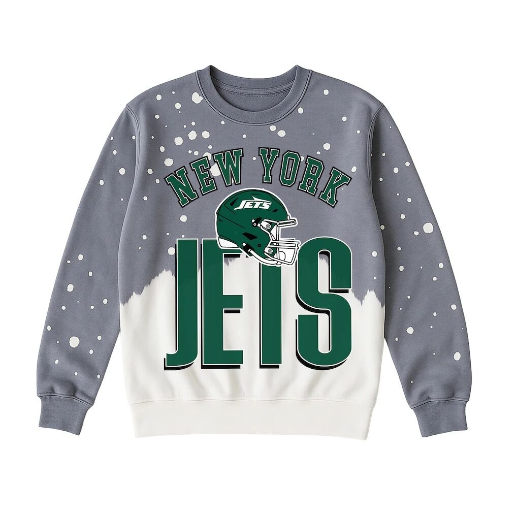New York Jets Gameday Couture Women's Arch Rivals Faded Wash Sweatshirt