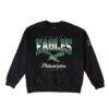 Philadelphia Eagles Gameday Couture Women's Powerhouse Play Premium Fleece Sweatshirt - Black - Front View