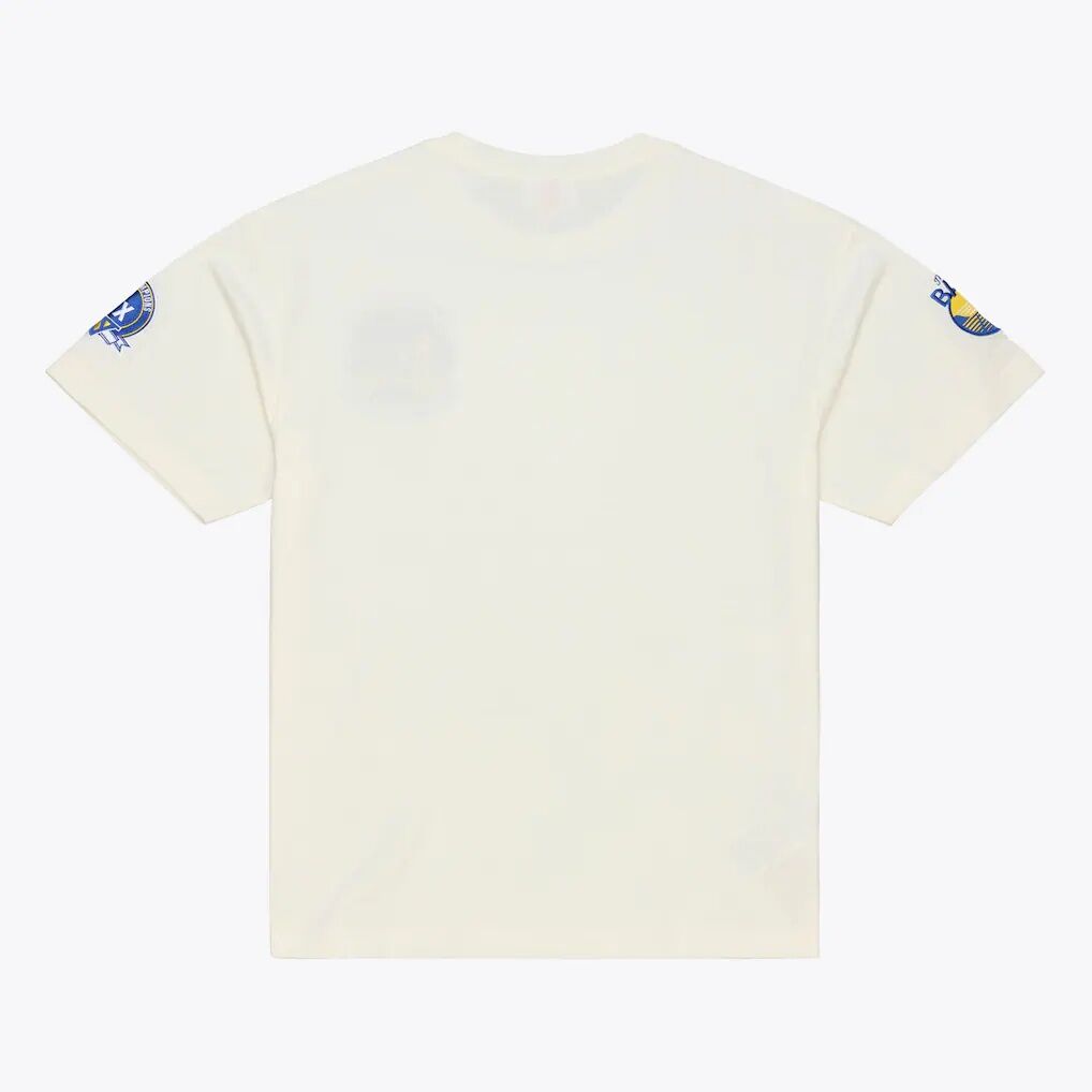 Golden State Warriors Mitchell & Ness Hardwood Classics Chainstitch Premium T-Shirt