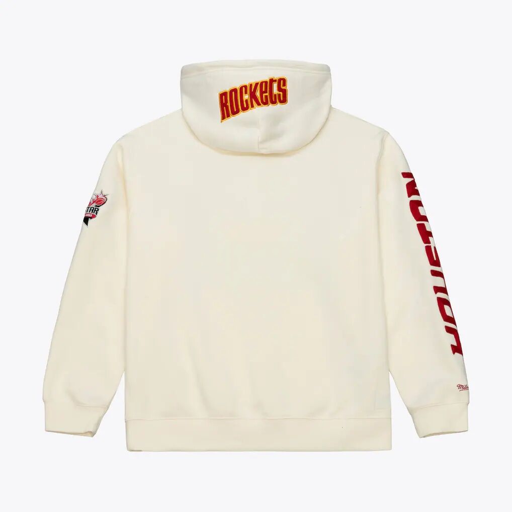 Houston Rockets Mitchell & Ness Hardwood Classics Chainstitch Premium Fleece Hoodie
