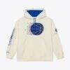 Orlando Magic Mitchell & Ness Hardwood Classics Chainstitch Premium Fleece Hoodie - Cream - Front View