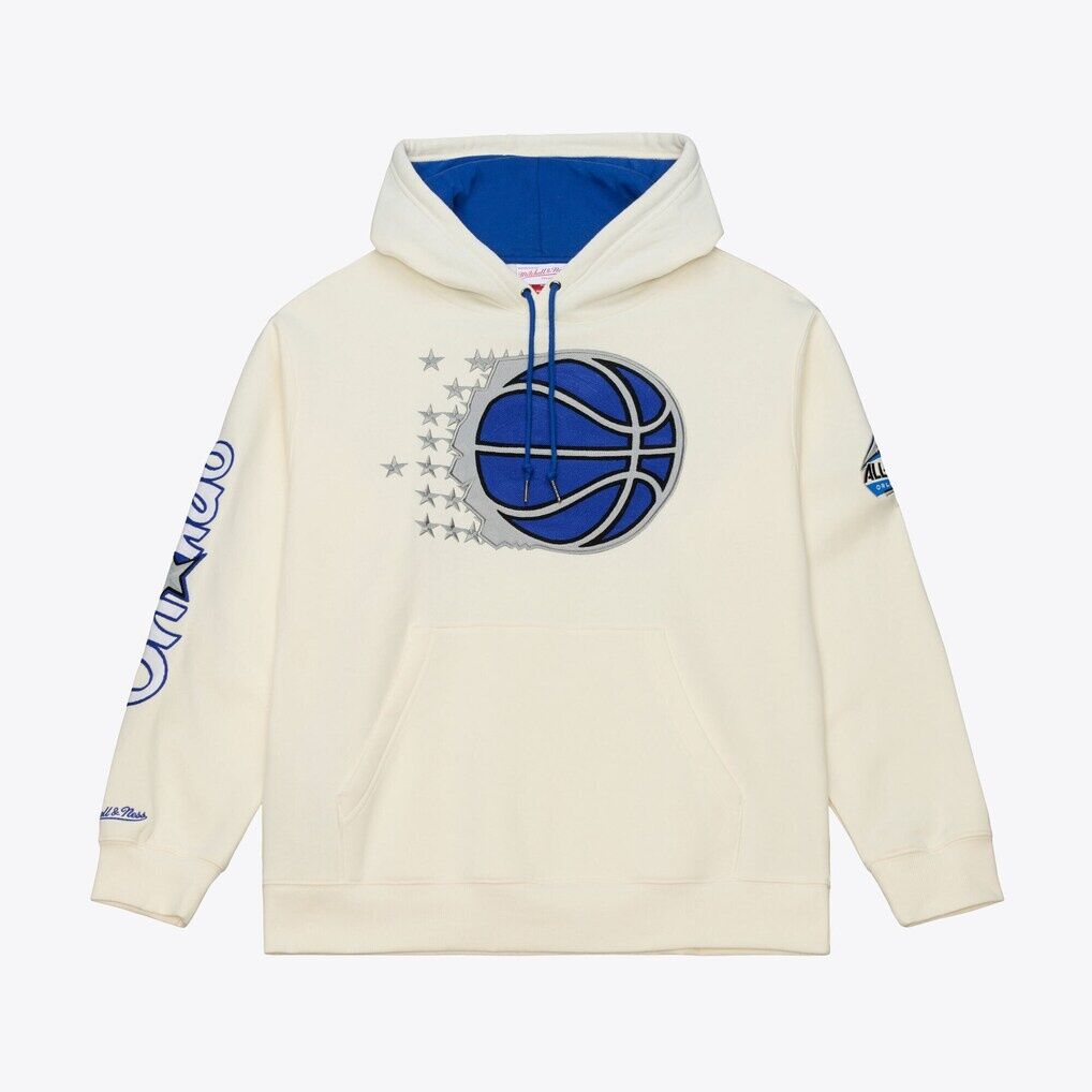 Orlando Magic Mitchell & Ness Hardwood Classics Chainstitch Premium Fleece Hoodie