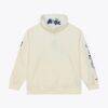 Orlando Magic Mitchell & Ness Hardwood Classics Chainstitch Premium Fleece Hoodie - Cream - Side View