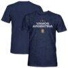 Argentina National Team 1863FC Athletic Wordmark Vintage Tri-Blend T-Shirt - Navy - Front View