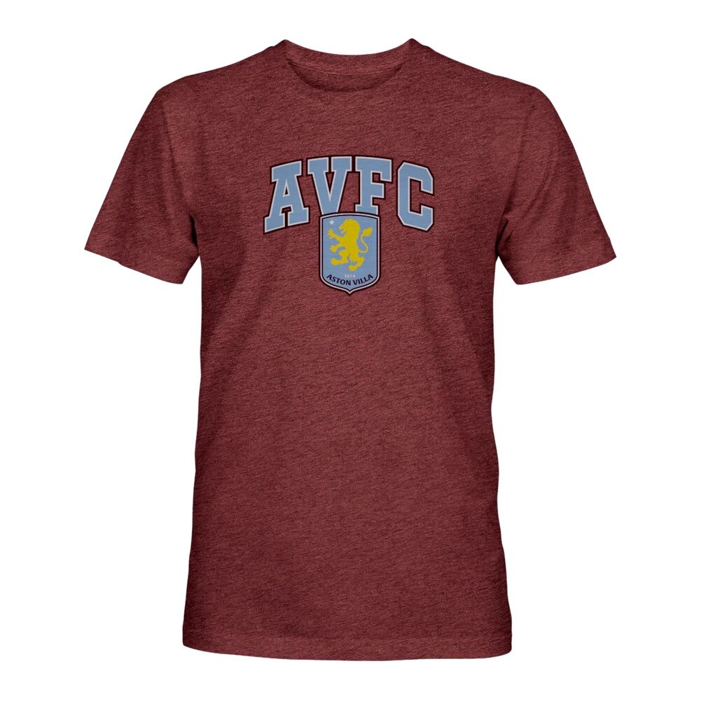 Aston Villa 1863FC Athletic Wordmark Vintage Tri-Blend T-Shirt - Maroon
