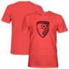 AFC Bournemouth 1863FC Mono Badge Vintage Tri-Blend T-Shirt - Red - Front View