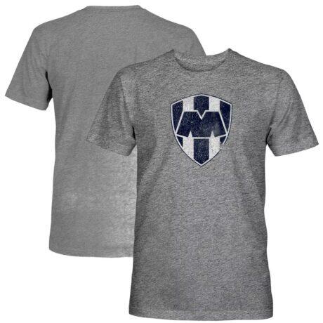 CF Monterrey 1863FC Color Badge Vintage Tri-Blend T-Shirt - Gray - Front View