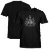 Newcastle United 1863FC Youth Mono Badge T-Shirt - Black - Front View