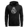 Real Madrid 1863FC Mono Badge Fleece Hoodie - Black - Side View