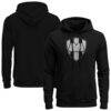 CF Monterrey 1863FC Mono Badge Fleece Hoodie - Black - Front View