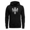 CF Monterrey 1863FC Mono Badge Fleece Hoodie - Black - Side View