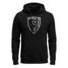 AFC Bournemouth 1863FC Mono Badge Fleece Hoodie - Black - Side View