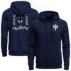 CF Monterrey 1863FC True Glory Fleece Hoodie - Navy - Front View