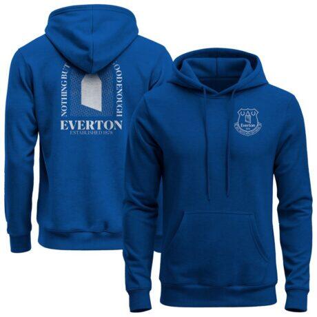Everton 1863FC True Glory Fleece Hoodie - Blue - Front View