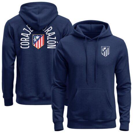 Atletico de Madrid 1863FC True Glory Fleece Hoodie - Navy - Front View