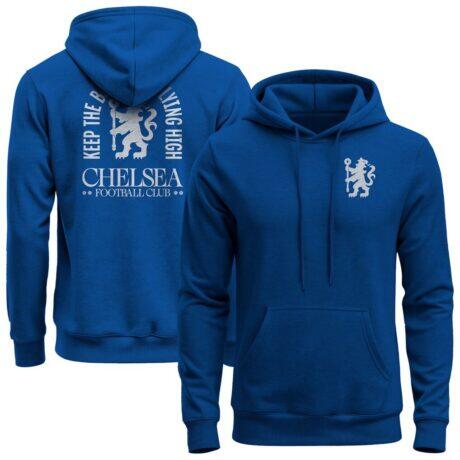 Chelsea 1863FC True Glory Fleece Hoodie - Blue - Front View