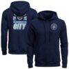 Manchester City 1863FC True Glory Fleece Hoodie - Navy - Front View