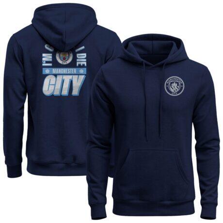 Manchester City 1863FC True Glory Fleece Hoodie - Navy - Front View