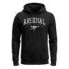 Arsenal 1863FC Athletic Wordmark Fleece Hoodie - Black - Side View