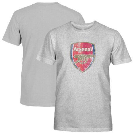 Arsenal 1863FC Youth Color Badge T-Shirt - Gray - Front View