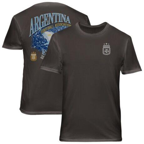 Argentina National Team 1863FC Wordmark Cotton T-Shirt - Gray - Front View