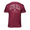 Aston Villa 1863FC Back Wordmark Soft Wash T-Shirt - Red - Detail View