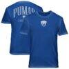 Pumas 1863FC Back Wordmark Soft Wash T-Shirt - Blue - Front View
