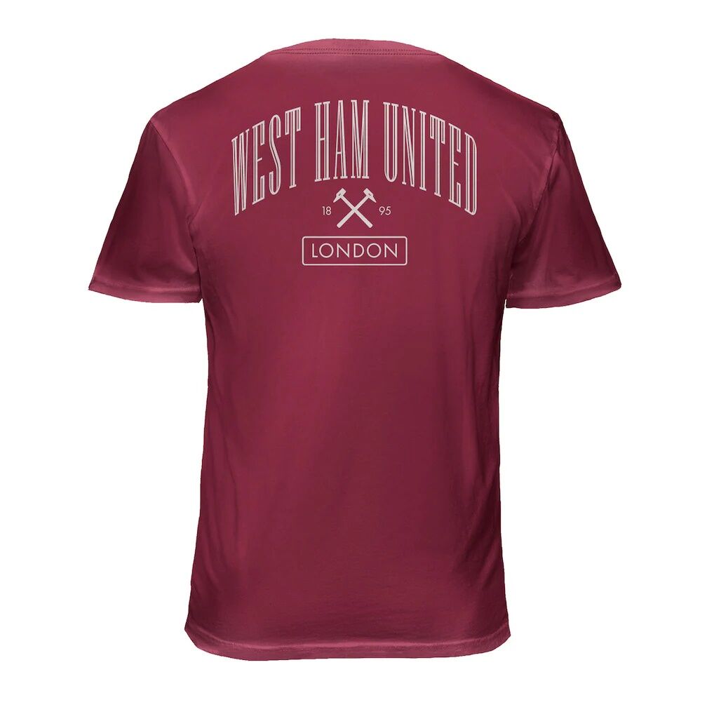 West Ham United 1863FC Back Wordmark Soft Wash T-Shirt
