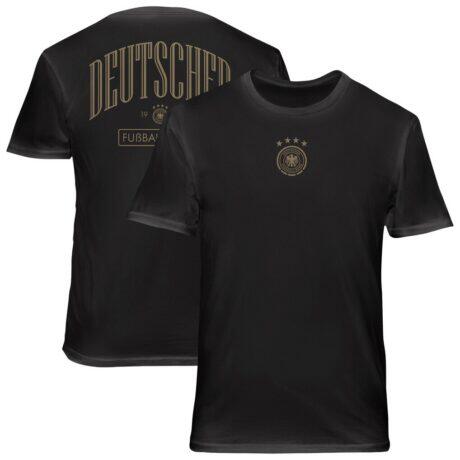 Germany National Team 1863FC Back Wordmark Soft Wash T-Shirt - Black - Front View