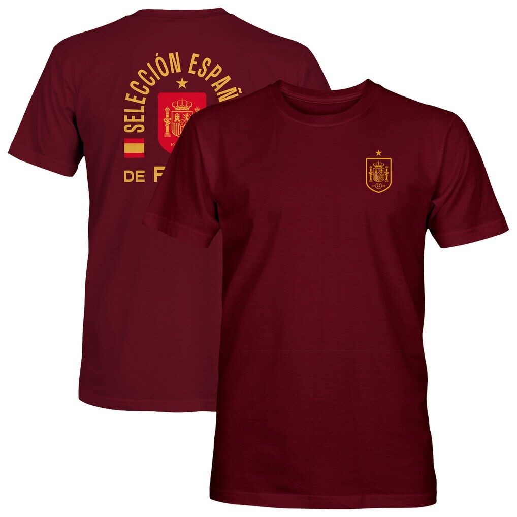 Spain National Team 1863FC True To Glory Heavyweight T-Shirt – Maroon