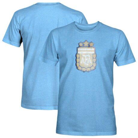 Argentina National Team 1863FC Color Badge Tri-Blend T-Shirt - - Front View