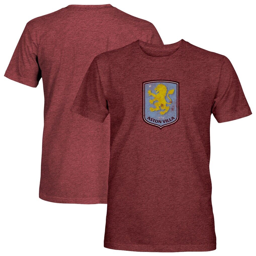 Aston Villa 1863FC Color Badge Tri-Blend T-Shirt - Maroon